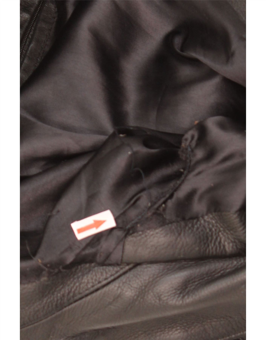 veste en cuir biker homme vintage UK 38 cuir noir moyen