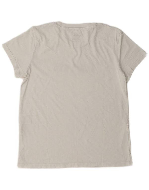 Levi's T-Shirt Graphique Oversize Femme UK 10 Small Blanc
