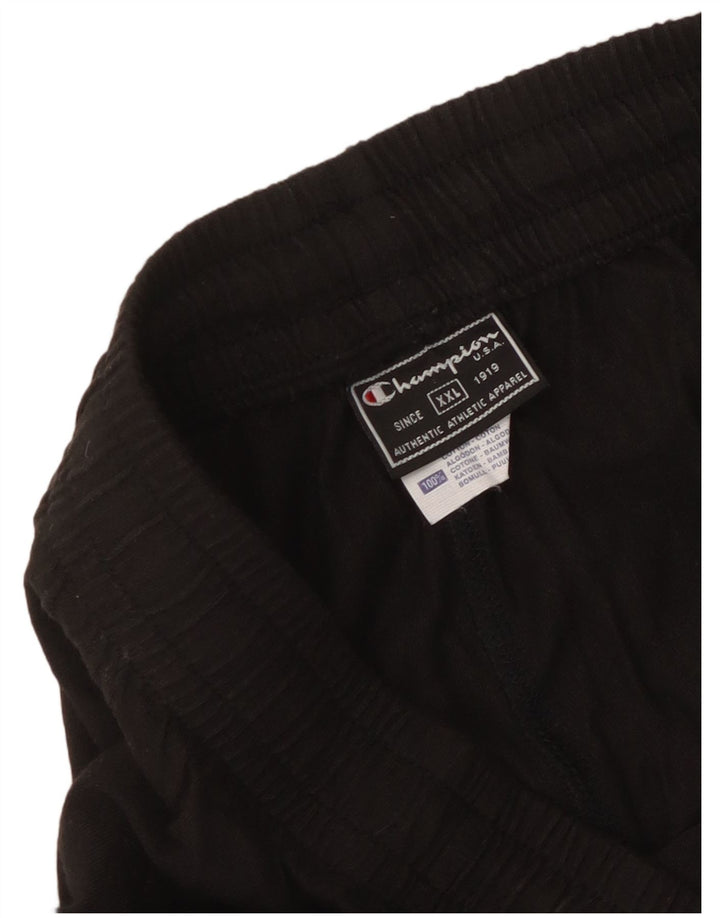 Champion Short de sport pour homme 2XL en coton noir