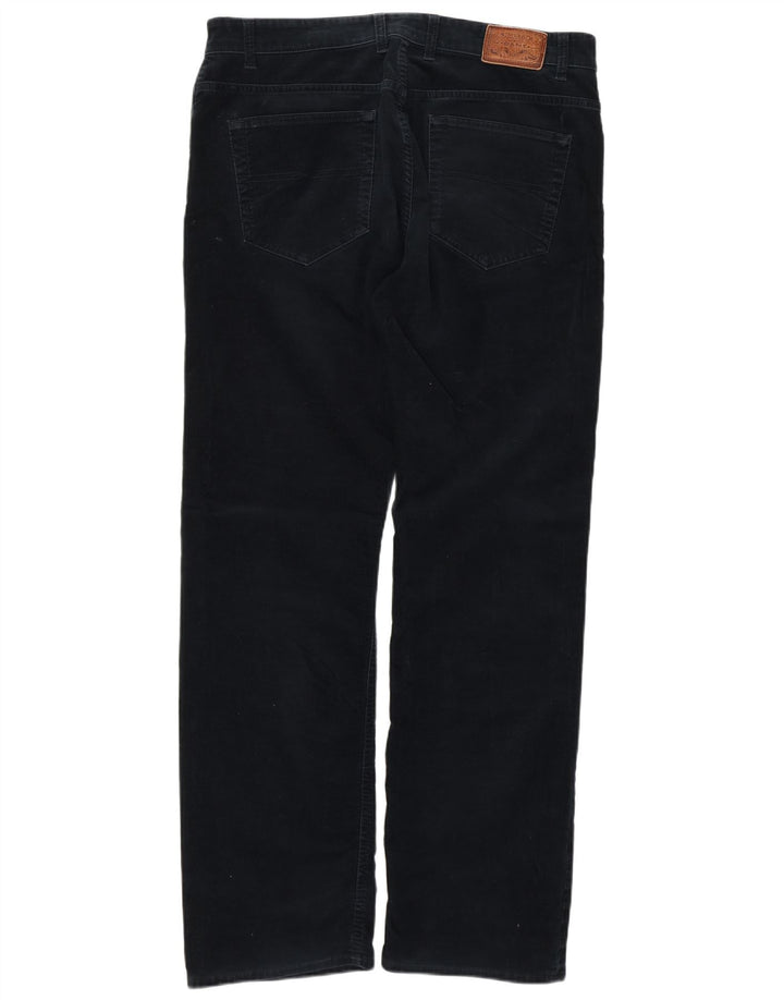 GANT Pantalon Jason Regular Fit en velours côtelé pour homme W36 L34 Bleu marine en coton