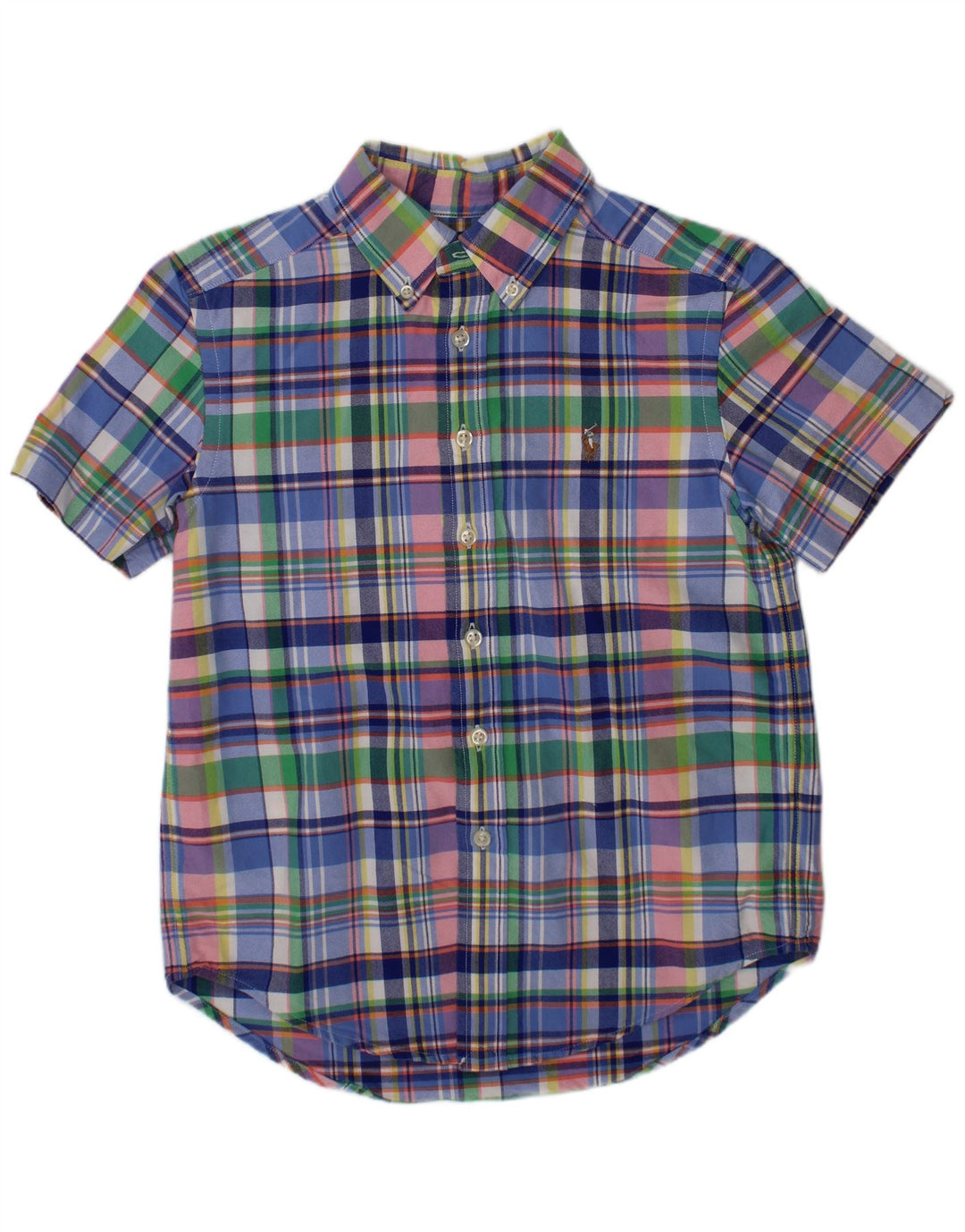 POLO RALPH LAUREN Chemise Garçon 7-8 ans Petit Carreau Multicolore
