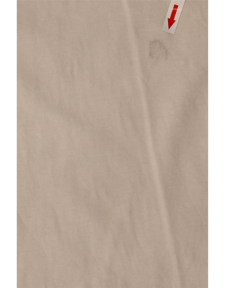 Nike T-shirt coupe ample pour homme en coton blanc cassé moyen