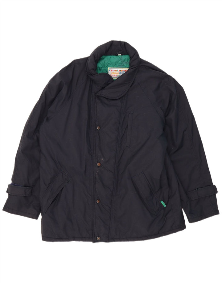 WEEKEND Veste coupe-vent à capuche pour homme UK 42 XL Bleu marine