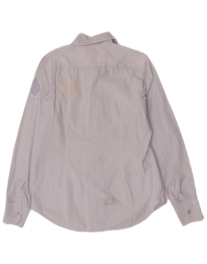La Martina Chemise Graphique Regular Fit Homme Bleu Moyen Rayé Coton