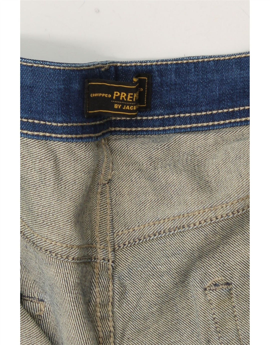 JACK & JONES Jean Droit Homme W36 L27 Bleu