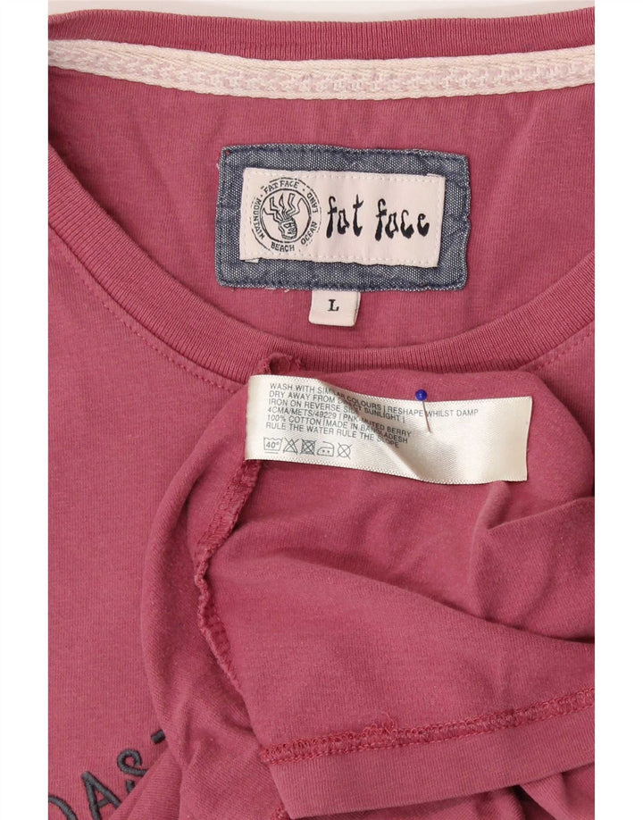 Fat Face T-Shirt Graphique Homme Grand Rouge Coton