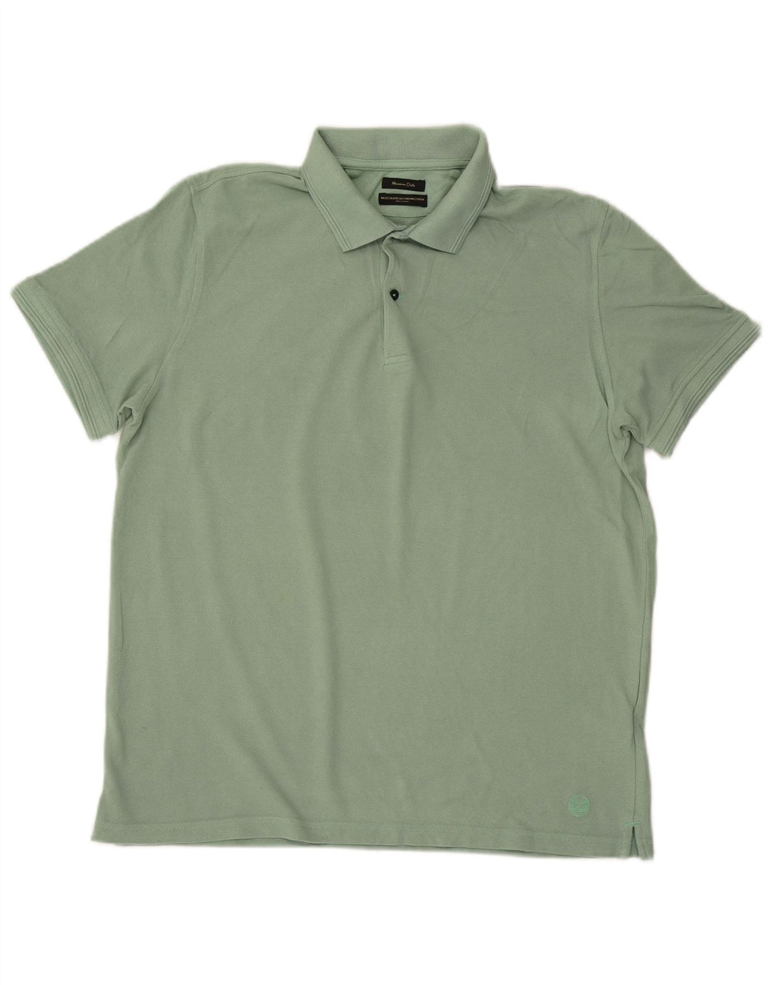 MASSIMO DUTTI Polo Homme Grand Vert Coton