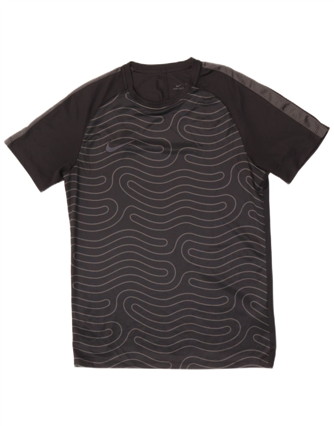 Nike Hommes Dri Fit T-Shirt Haut Noir Géométrique Polyester