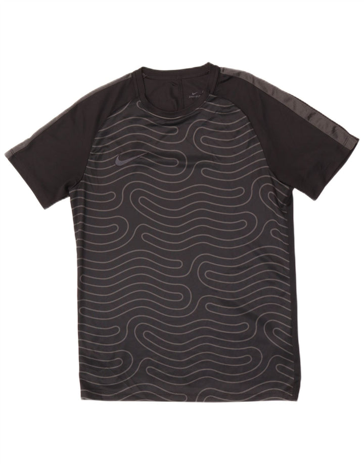 Nike Hommes Dri Fit T-Shirt Haut Noir Géométrique Polyester