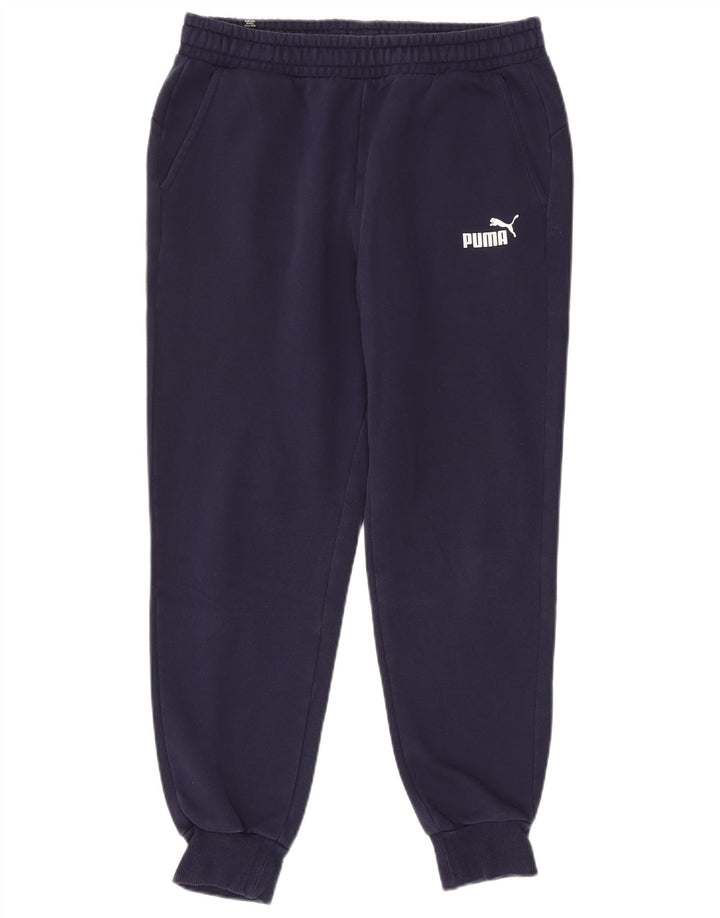 Puma Pantalon de survêtement pour homme Bleu marine Taille L