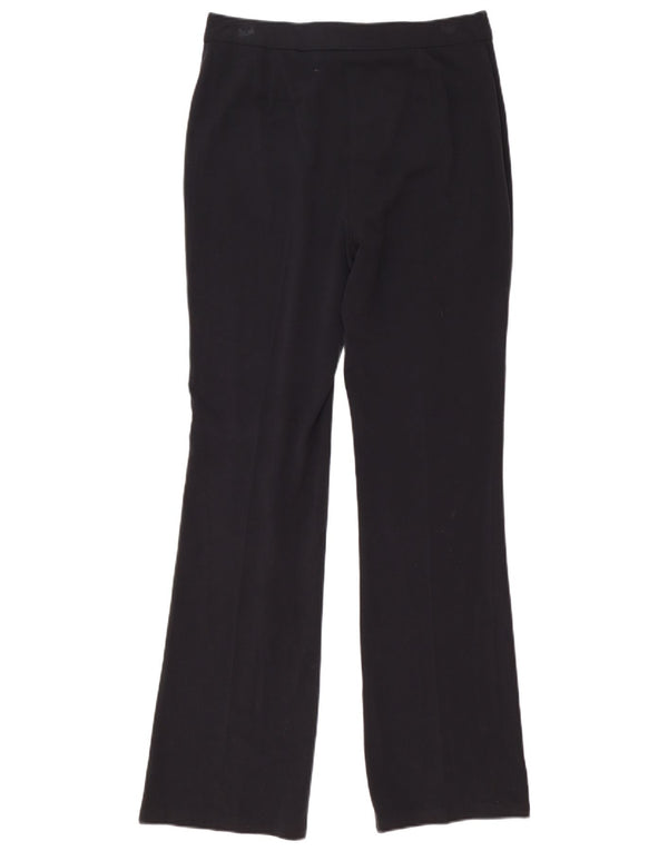 Marks & Spencer Pantalon droit décontracté pour femme UK 10 Small W27 L32 Noir
