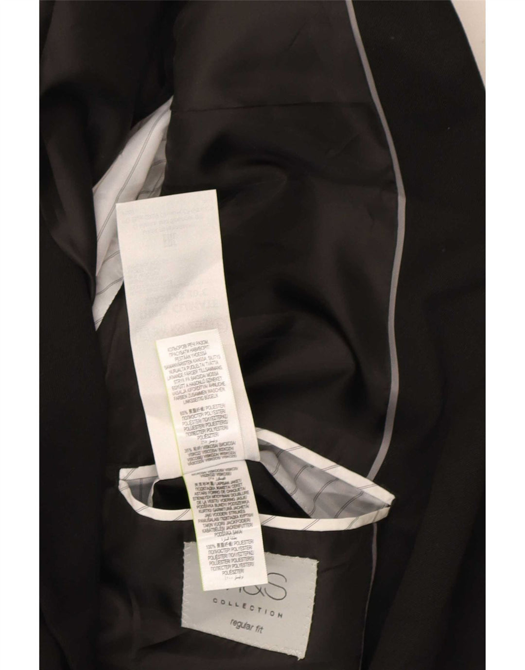 Marks & Spencer Veste blazer coupe régulière à 2 boutons pour homme UK 38 Noir moyen
