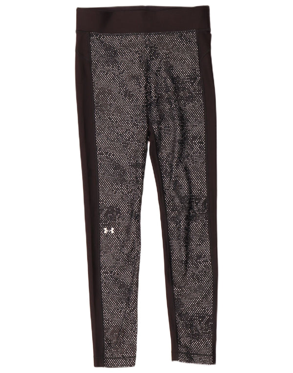 Under Armour Legging Heat Gear Femme UK 44 Noir Moyen Polyester