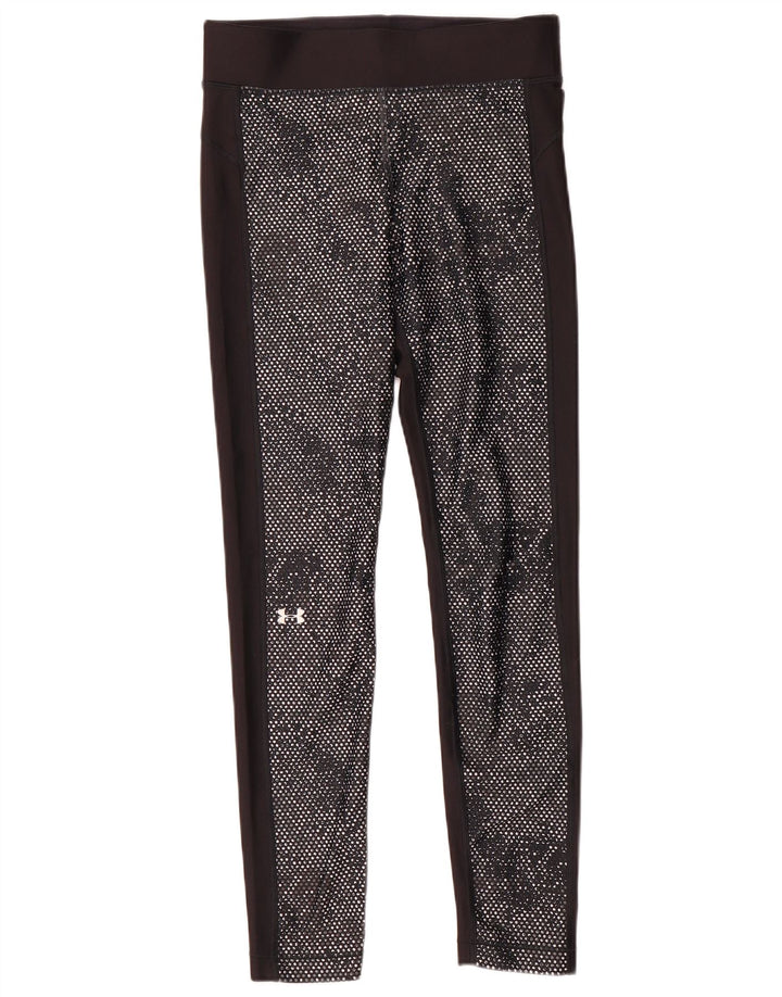 Under Armour Legging Heat Gear Femme UK 44 Noir Moyen Polyester