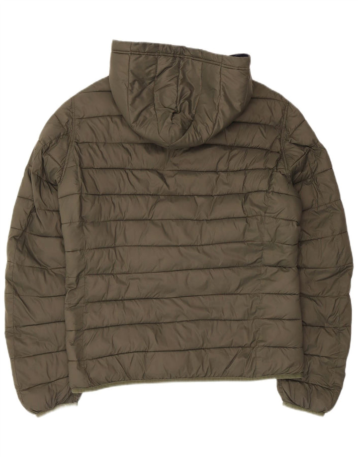 U.S. Polo Assn. Veste matelassée réversible à capuche pour homme UK 38 Kaki moyen