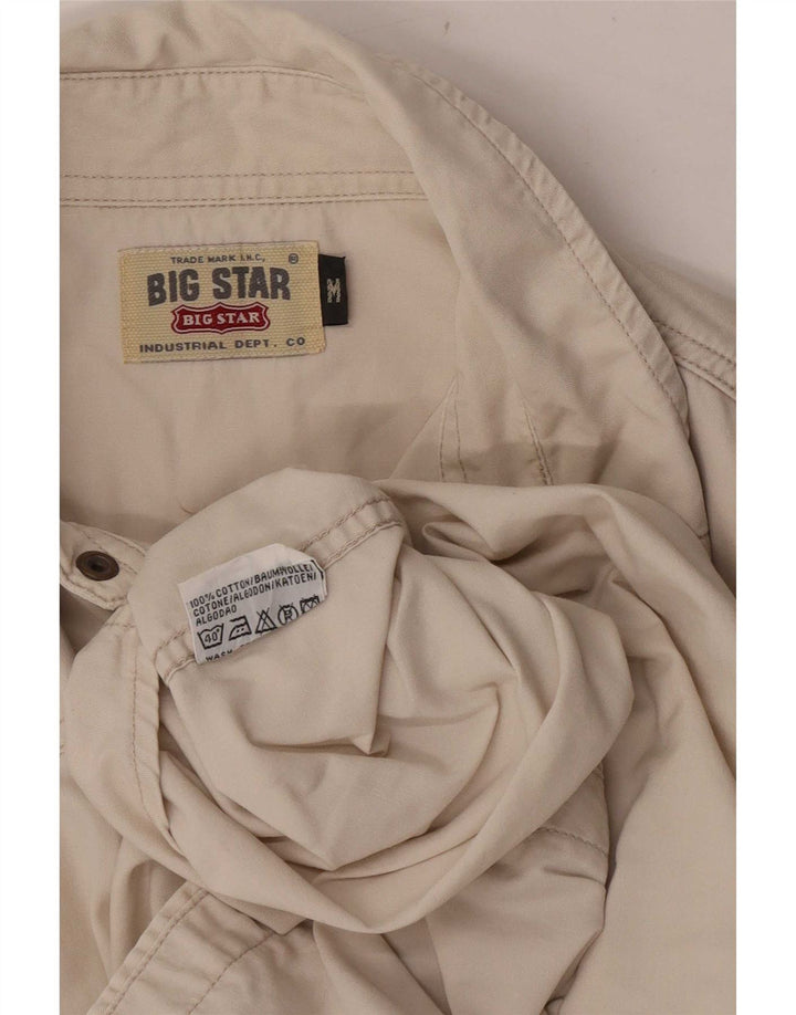 Big Star Chemise Western Homme Coton Beige Moyen
