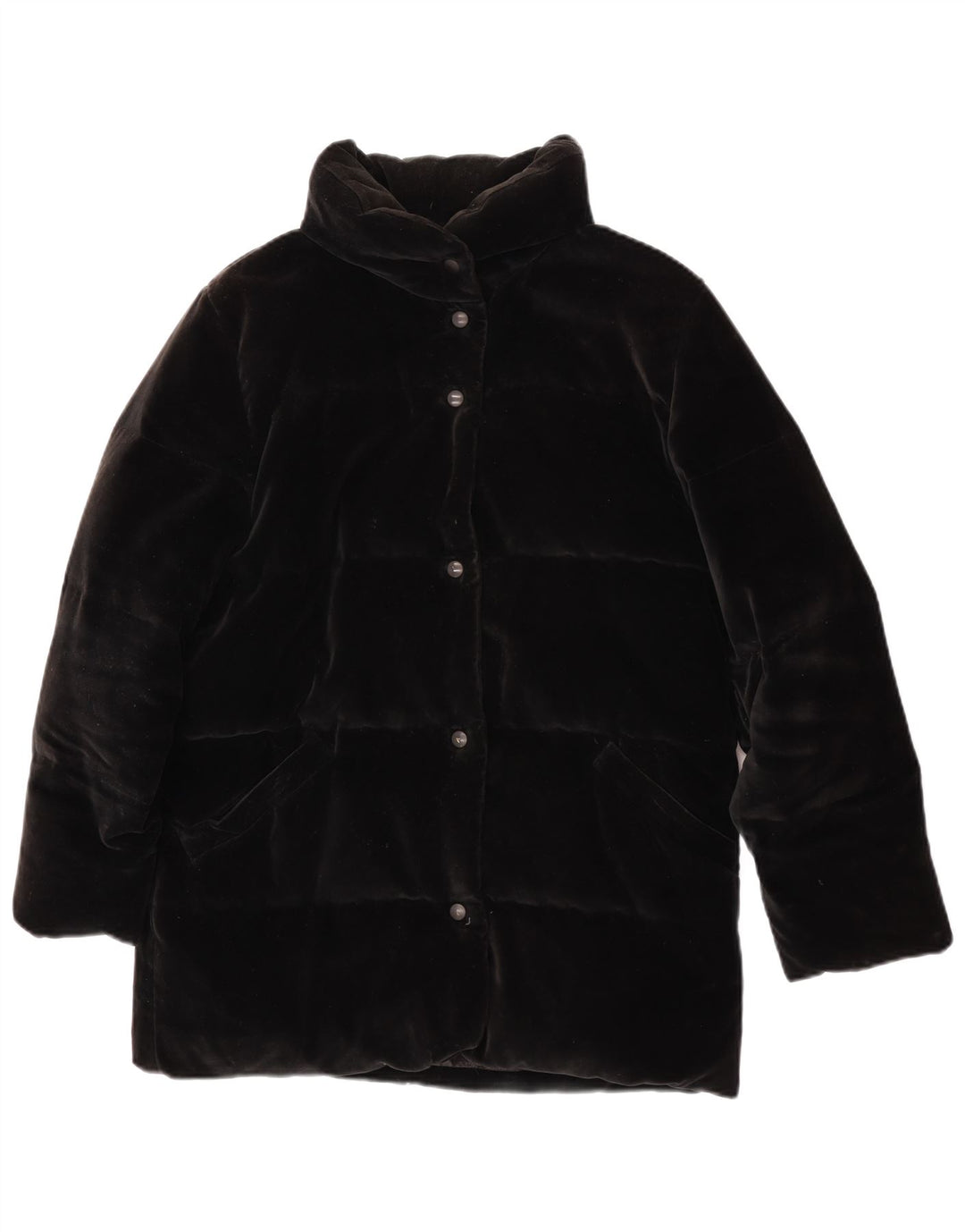 Moncler Veste matelassée en velours surdimensionnée pour femme Taille 0 XS Coton noir