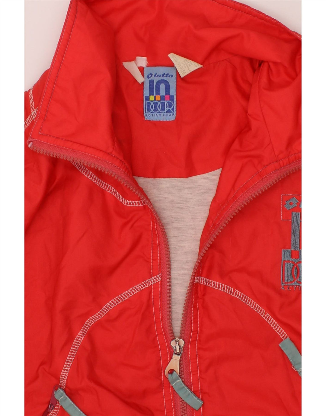 LOTTO Boys Tracksuit Top Jacket 13-14 Years Red Polyester Vintage Lotto and Second-Hand Lotto from Messina Hembry 