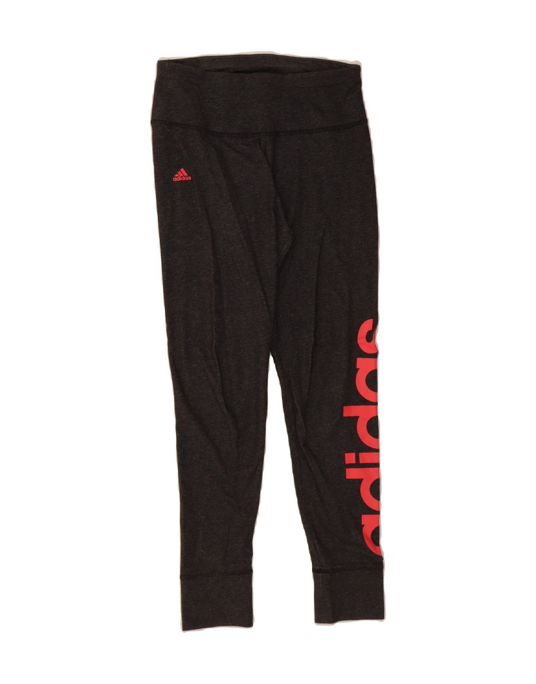 ADIDAS Womens Climalite Graphic Leggings UK 4/6 XS  Grey Polyester Vintage Adidas and Second-Hand Adidas from Messina Hembry 