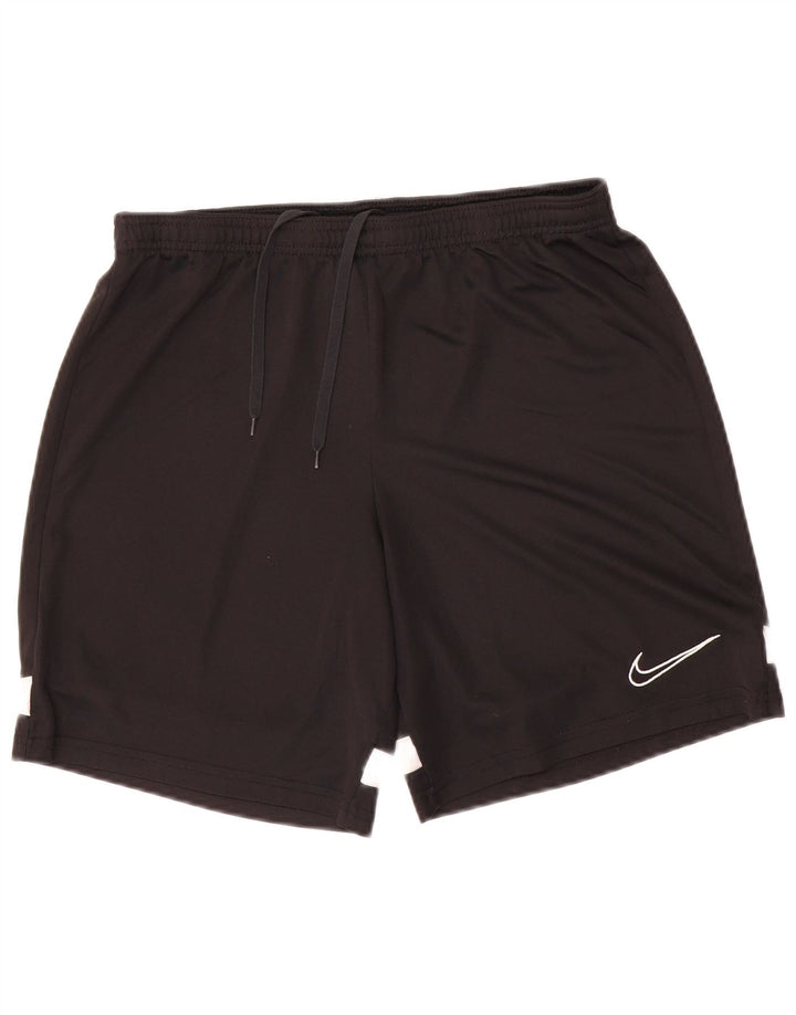 Nike Short de sport Dri Fit pour homme en polyester color block noir moyen