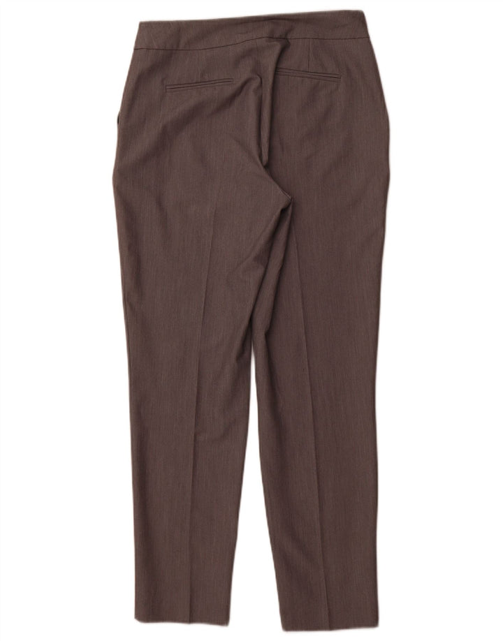 WAREHOUSE Pantalon de costume slim taille haute pour femme UK 10 Small W30 Gris