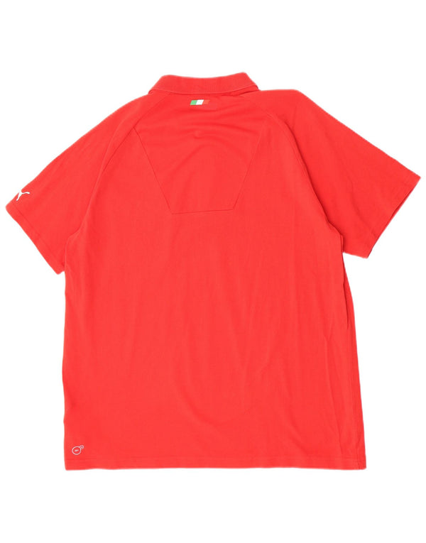 Puma Polo Ferrari Homme XL Rouge Coton
