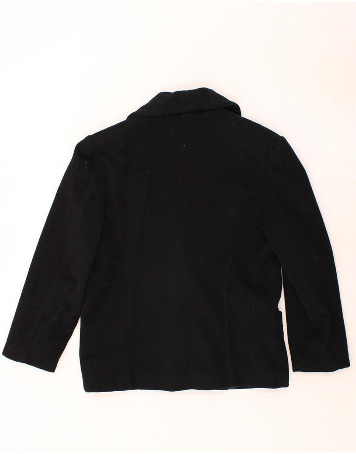 VINTAGE Womens Blazer Jacket IT 44 Medium Black Viscose Vintage Vintage and Second-Hand Vintage from Messina Hembry 