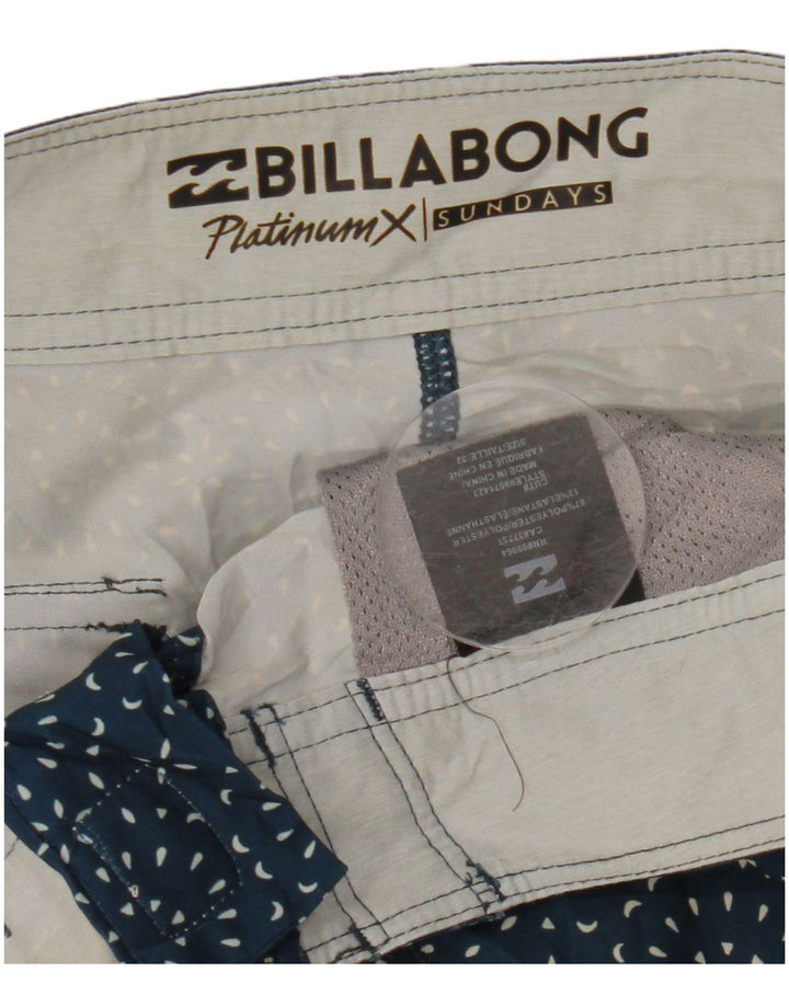 BILLABONG Short de Bain Homme Bleu Marine Moyen à Pois Polyester