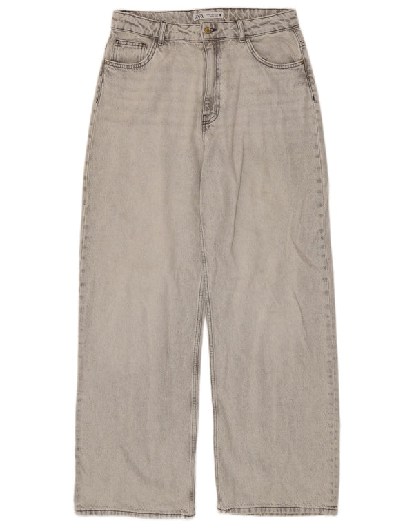 Zara Jean large pour femme EU 42 Large W32 L32 Gris Coton