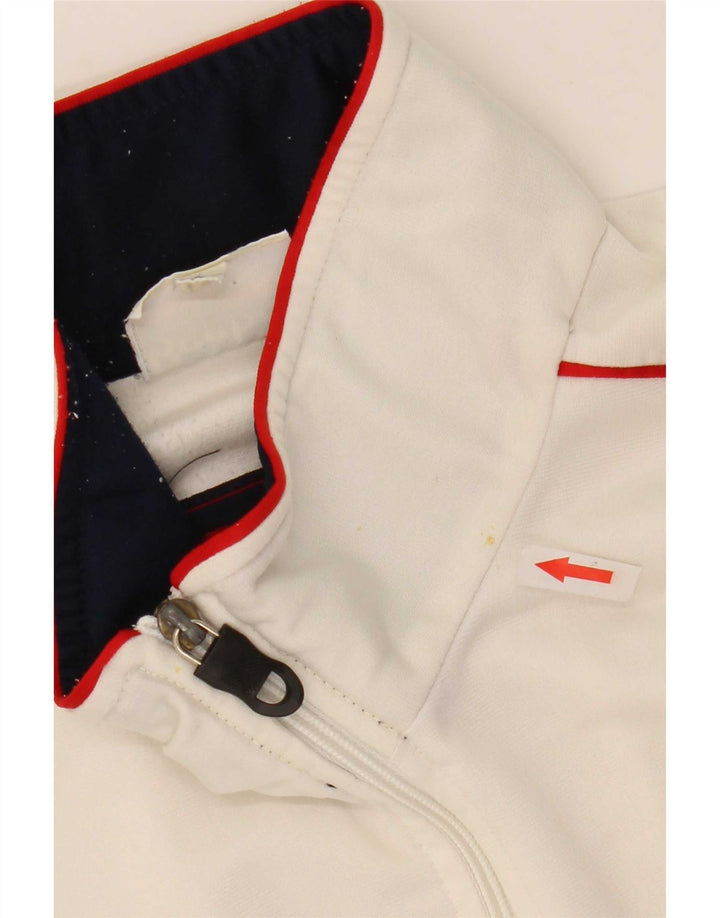 Reebok Veste de survêtement pour homme Large Blanc Colorblock Polyester