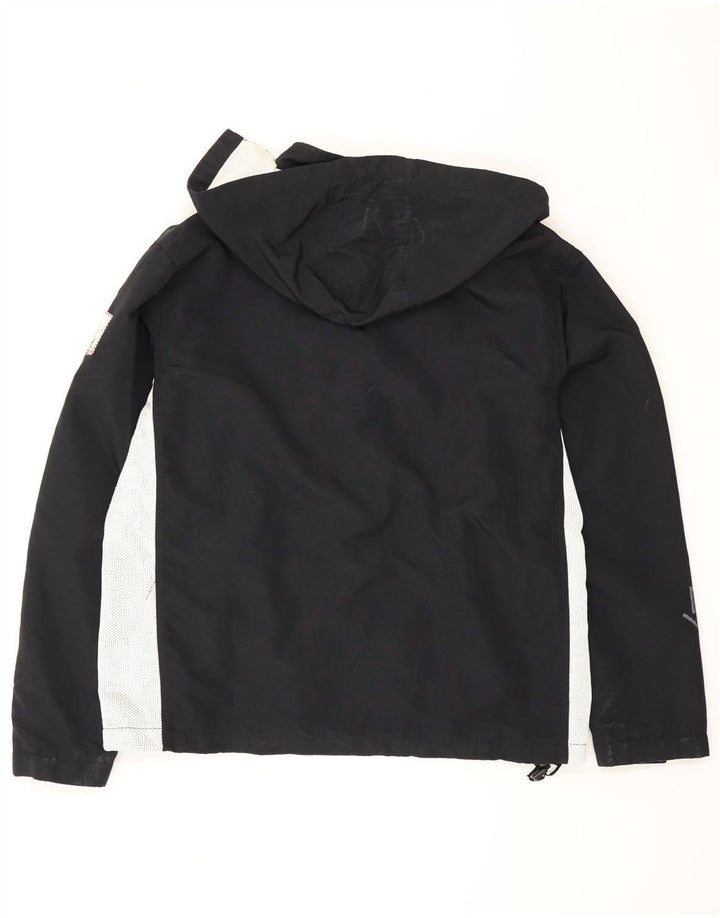 Murphy & Nye Veste de pluie à capuche graphique pour homme UK 36 Small Noir Colourblock