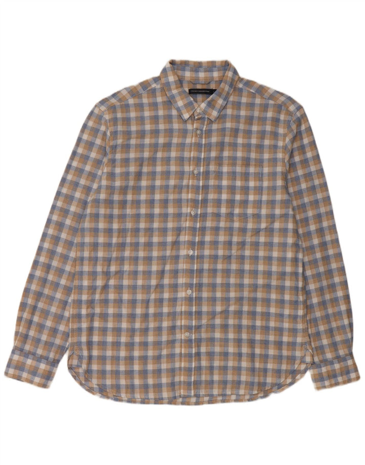 French Connection Chemise Homme Grand Carreau Multicolore Coton