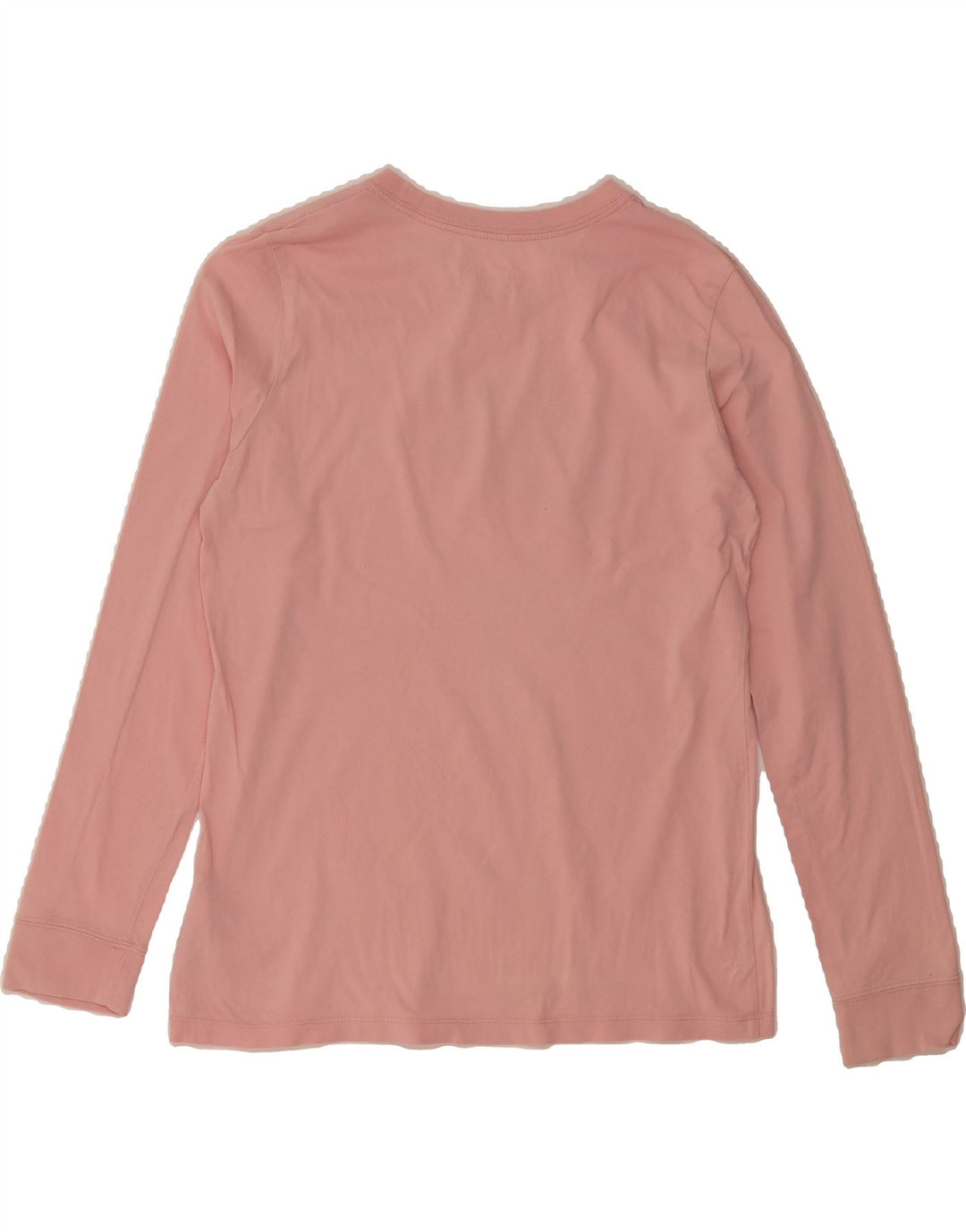 NIKE Womens Graphic Top Long Sleeve UK 14 Medium Pink Cotton Vintage Nike and Second-Hand Nike from Messina Hembry 