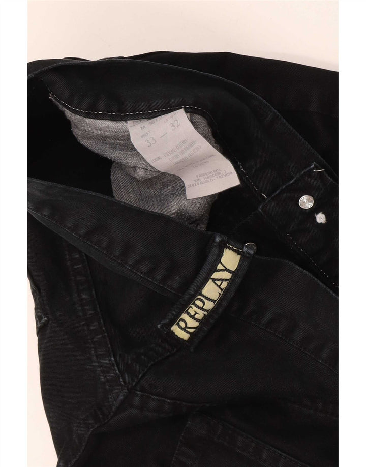 Replay Jean droit homme W33 L32 coton noir