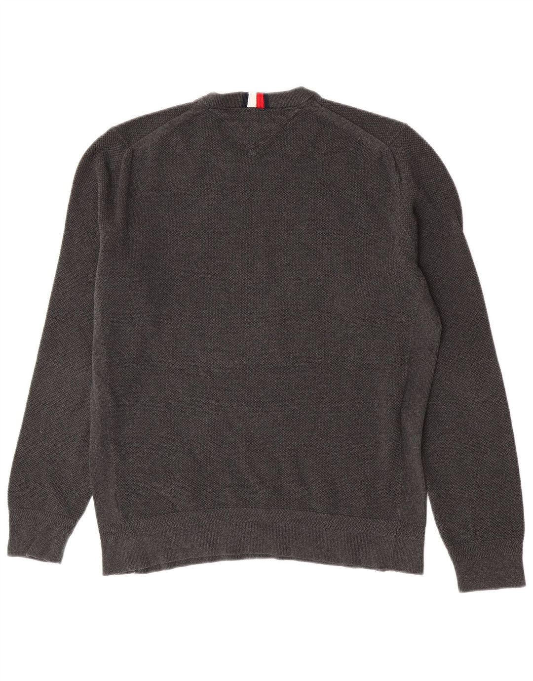 Tommy Hilfiger Pull ras du cou pour homme XL en coton gris