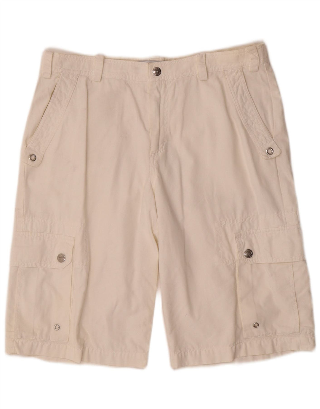 Sergio Tacchini Short Cargo W32 Homme Blanc Moyen