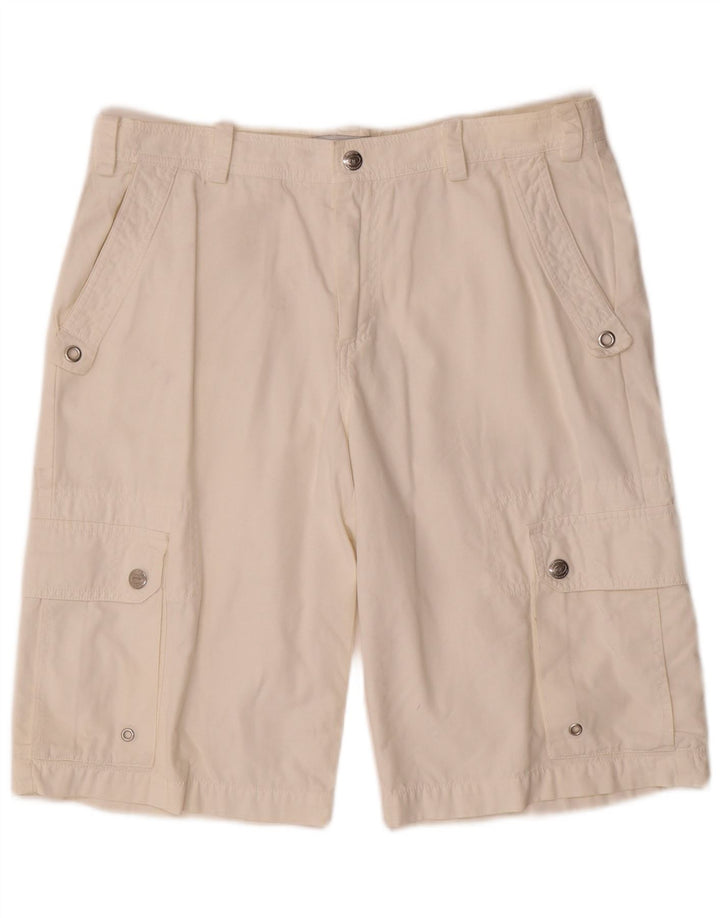 Sergio Tacchini Short Cargo W32 Homme Blanc Moyen