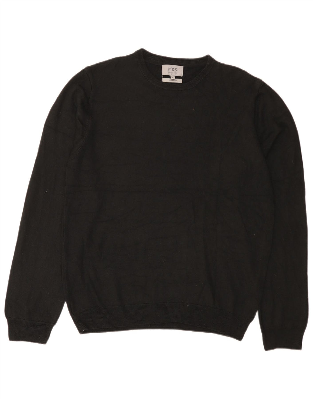 Marks & Spencer Pull Col Ras du Cou Homme Acrylique Noir Moyen