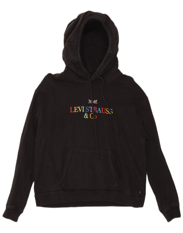Levi's Graphic Loose Fit Sweat à Capuche XS Homme Noir Coton