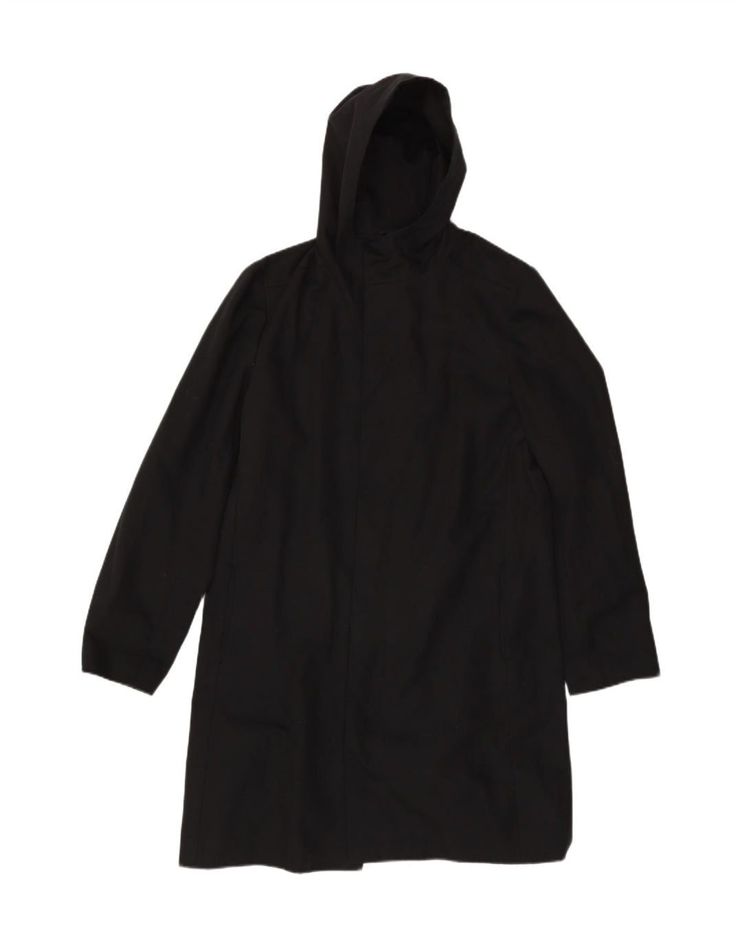 VINTAGE Manteau à capuche pour homme UK 40 Grand acétate noir