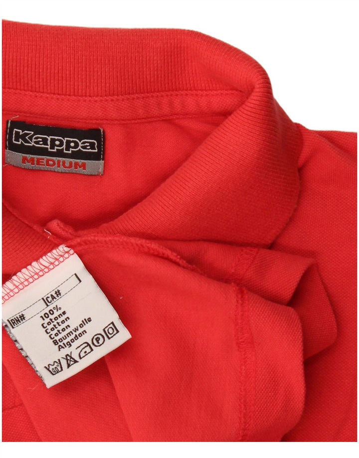 Kappa Polo Femme UK 14 Coton Rouge Moyen