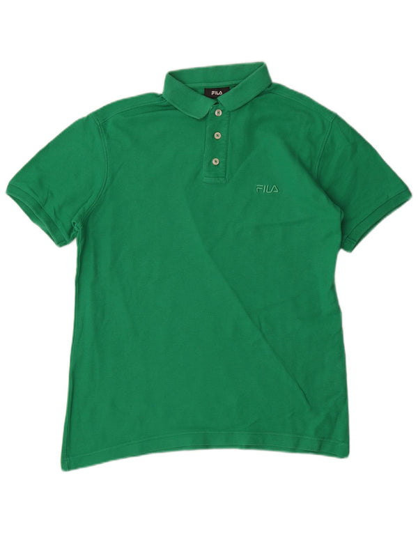 Fila Polo Homme Petit Vert Coton