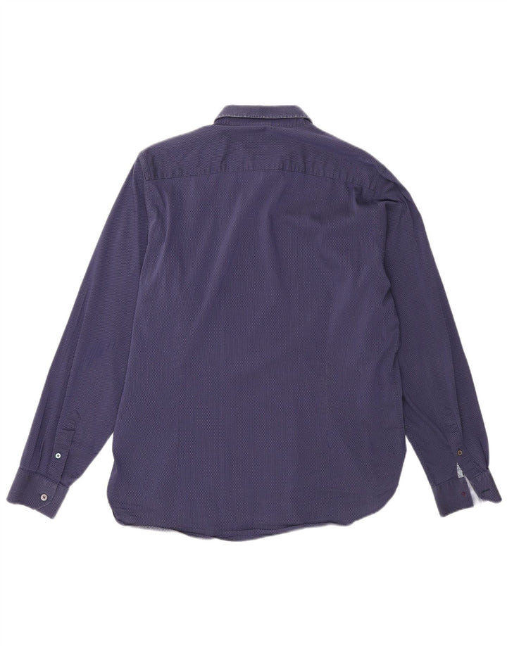 Ted Baker Chemise Homme Taille 4 Large Bleu Marine Tacheté