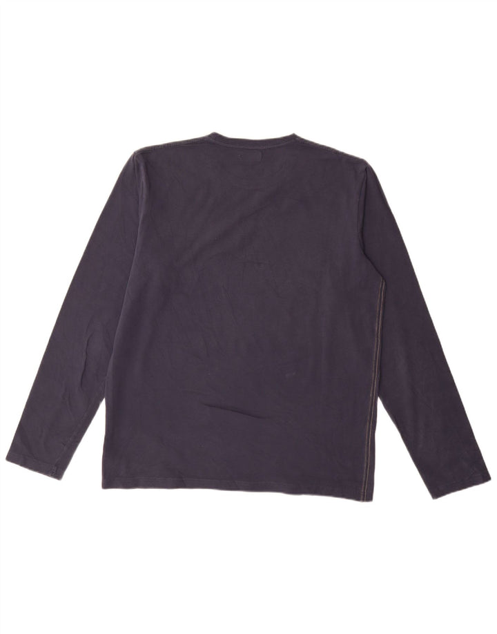 Gaudi Homme Graphique Top Manches Longues 2XL Bleu Marine Coton