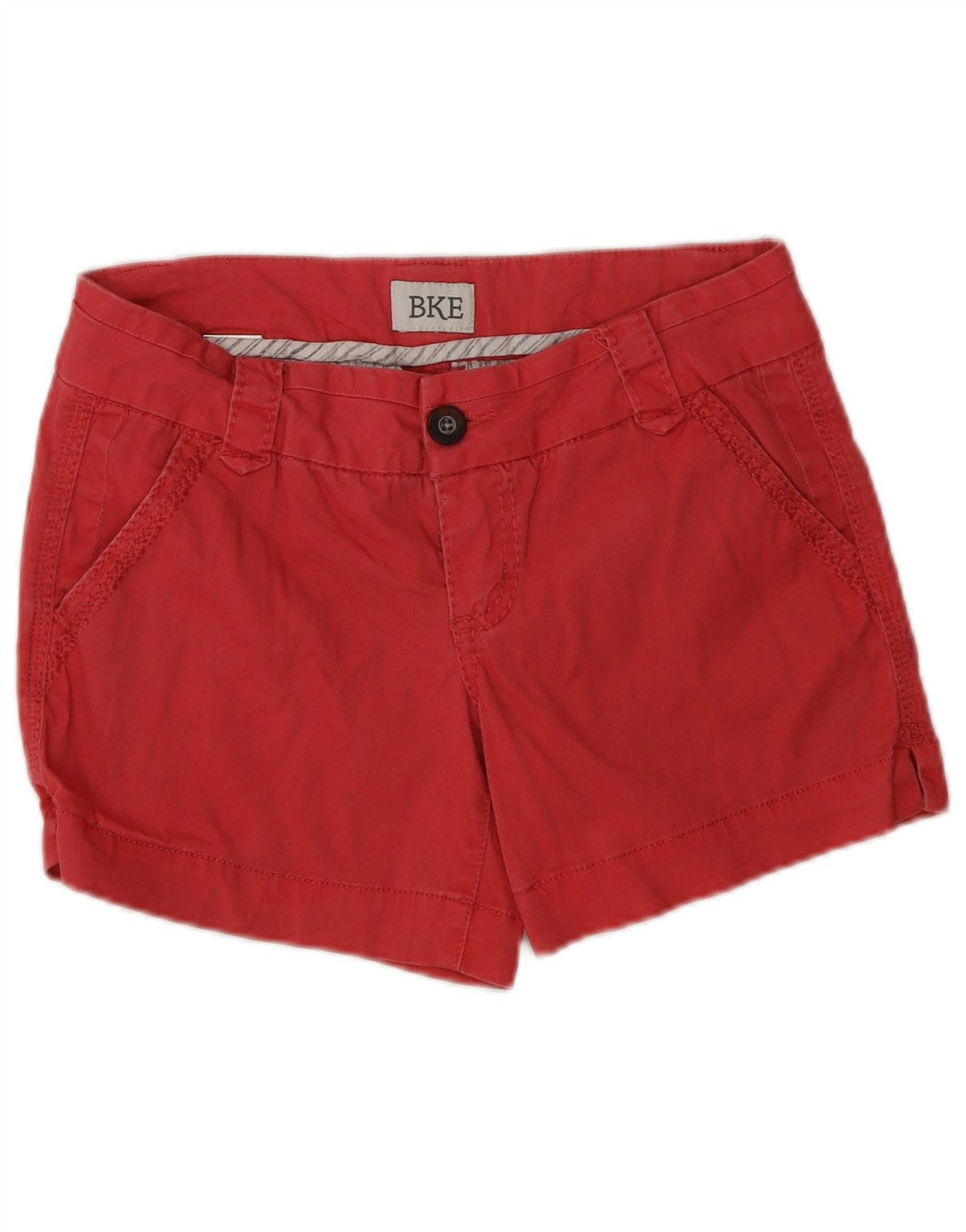BKE Short décontracté pour femme W26 Petit coton rouge