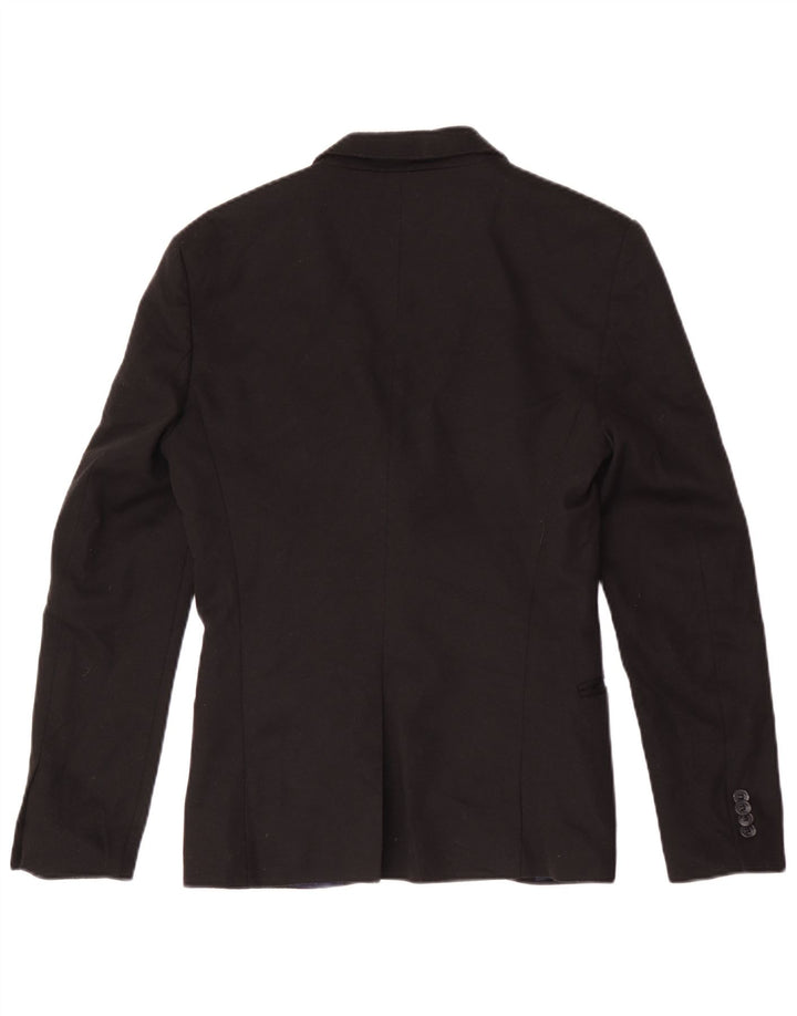 Zara Veste blazer à 2 boutons pour homme UK 36 Small Noir