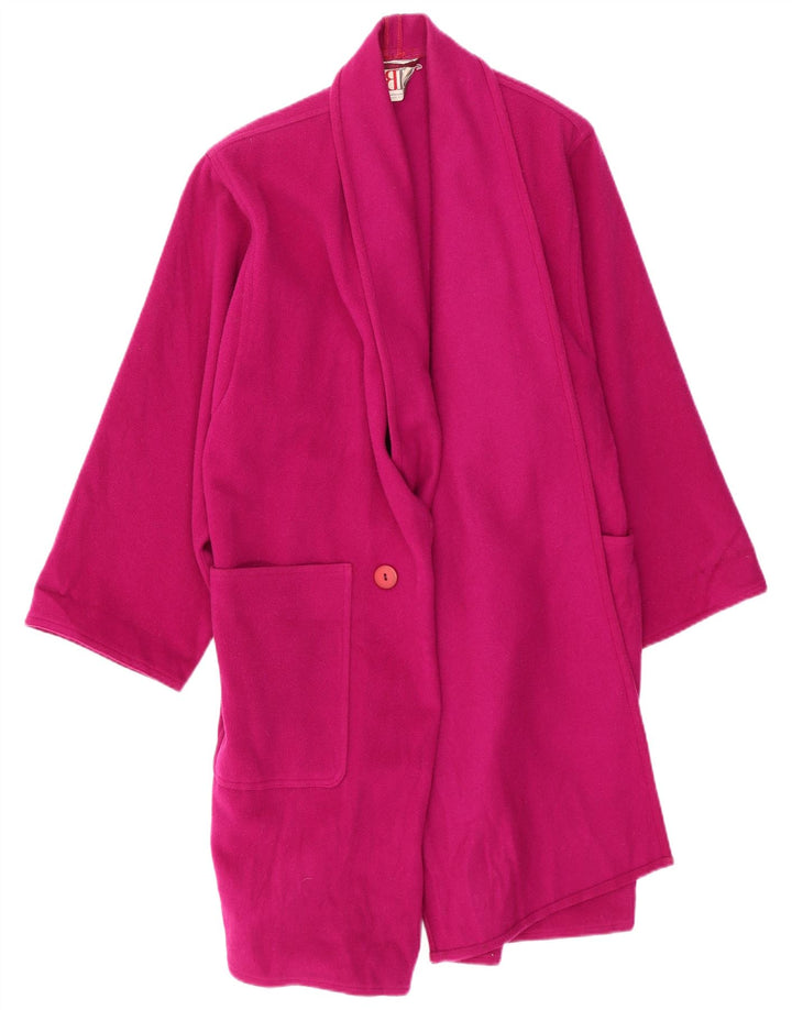 BELFE Manteau Femme UK 12 Laine Rose Moyen