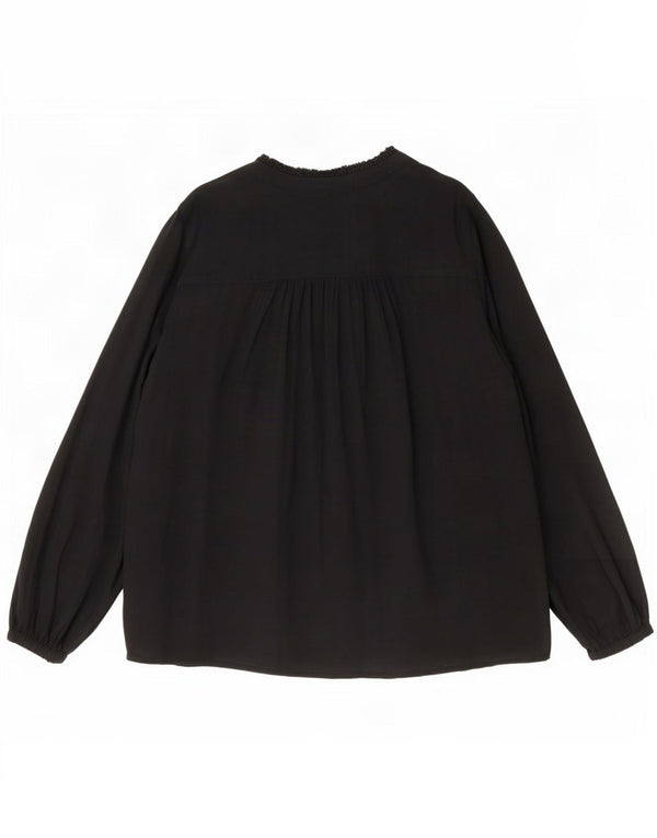Marks & Spencer Chemisier surdimensionné pour femme UK 16 Large Noir Viscose