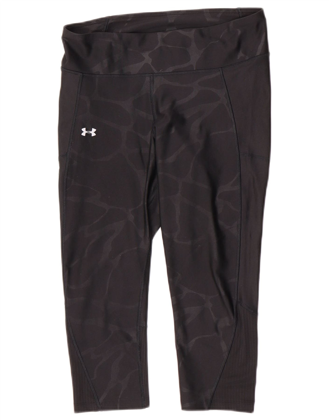 Under Armour Legging Capri Femme UK 44 Medium Noir Camouflage