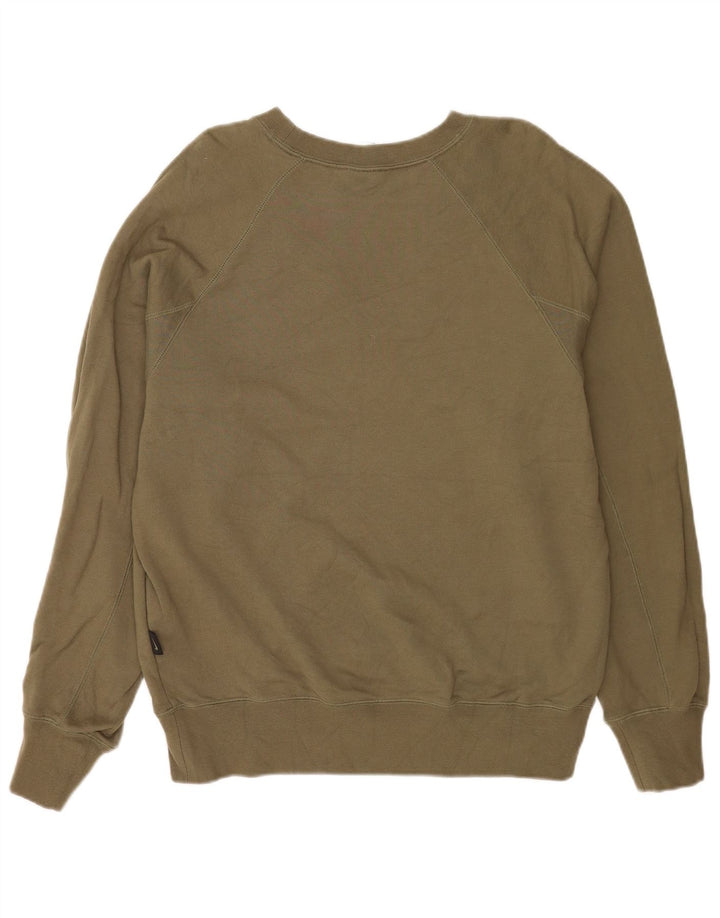 Nike Sweat-shirt graphique pour homme en coton kaki Taille L